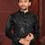 Black premium viscose silk original mirror work kurta pajama