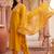 women ethnic motifs embroidered regular sequinned kurta with trousers & with dupatta