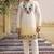 Yellow cotton diamond work kurta pajama