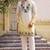Yellow cotton diamond work kurta pajama