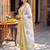 women ethnic motifs printed regular cotton kurta with trousers & with dupatta