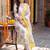 women ethnic motifs printed regular cotton kurta with trousers & with dupatta