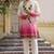 Pink cotton diamond work kurta pajama