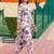women floral printed regular cotton kurta with trousers