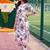 women floral printed regular cotton kurta with trousers