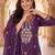 women ethnic motifs embroidered regular mirror work kurta with trousers & with dupatta