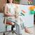 women floral printed regular cotton kurta with palazzos