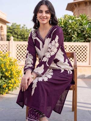women floral printed regular kurta with patiala 3