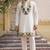 White cotton diamond work kurta pajama