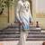 Blue cotton diamond work kurta pajama