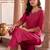 women regular thread work kurta with trousers