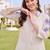 women floral embroidered regular thread work cotton kurta with trousers