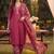 women ethnic motifs printed regular mirror work cotton kurta with harem pants & with dupatta