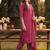 women ethnic motifs printed regular mirror work cotton kurta with harem pants & with dupatta