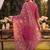 women ethnic motifs printed regular mirror work cotton kurta with harem pants & with dupatta