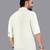 Off white linen hand woven kurta pajama