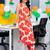women floral printed regular cotton kurta with trousers