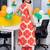 women floral printed regular cotton kurta with trousers