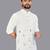 Off white linen hand woven kurta pajama