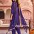 women ethnic motifs embroidered regular thread work kurta with patiala & with dupatta