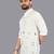 Off white linen hand woven kurta