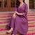 women ethnic motifs embroidered empire thread work cotton kurta with trousers