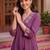 women ethnic motifs embroidered empire thread work cotton kurta with trousers