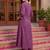 women ethnic motifs embroidered empire thread work cotton kurta with trousers