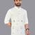 Off white linen hand woven kurta