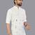 Off white linen hand woven kurta