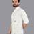 Off white linen hand woven kurta