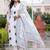women printed regular cotton kurta with trousers & with dupatta