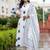 women printed regular cotton kurta with trousers & with dupatta