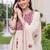 women ethnic motifs embroidered empire thread work kurta with trousers & with dupatta