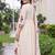 women ethnic motifs embroidered empire thread work kurta with trousers & with dupatta