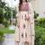 women ethnic motifs embroidered empire thread work kurta with trousers & with dupatta