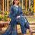 women ethnic motifs printed regular cotton kurta with patiala & with dupatta