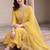 women regular sequinned kurta with trousers & with dupatta
