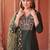 women ethnic motifs embroidered regular thread work liva kurta with trousers & with dupatta