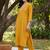 women ethnic motifs embroidered regular thread work kurta with trousers