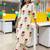 women floral printed regular cotton kurta with trousers