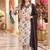 women floral printed regular thread work cotton kurta with trousers & with dupatta