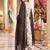 women floral printed regular thread work cotton kurta with trousers & with dupatta
