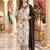 women floral printed regular thread work cotton kurta with trousers & with dupatta