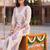 women ethnic motifs printed regular cotton kurta with palazzos