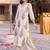 women ethnic motifs printed regular cotton kurta with palazzos