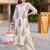 women ethnic motifs printed regular cotton kurta with palazzos