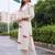 women animal printed regular cotton kurta with trousers