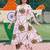 women floral printed regular cotton kurta with trousers