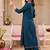 women ethnic motifs embroidered regular thread work kurta with patiala & with dupatta